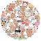 Panda Aufkleber Set 100 Stück Bubu Dudu Aufkleber Kinder Wasserdicht PVC Sticker Süße kawaii Kinder Aufkleber für Laptop Skateboard Scrapbook Motorrad Gitarre Desktop Zimmer Dekoration