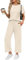 Topassion Zweiteiler Damen Ärmellose/Kurzarm Hosen Mit Weites Bein Hosenanzug 2 Teilig Leicht Tshirt Und Hose Elegant Sommeranzug Casual Sommer Outfits Bequem Jogginganzug Business Anzug(Beige,L)