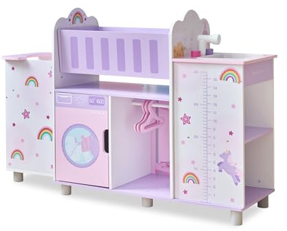 Olivia's Little World Fantasy Care Doll Nursery 6-in-1 for Girls Ages 3+