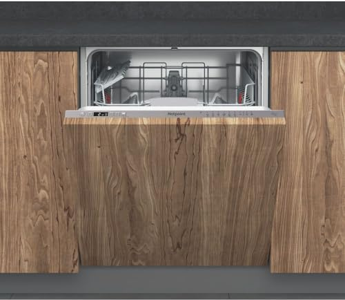 Hotpoint Fully Integrated Standard Dishwasher - Wood with Fixed Door Hinge Kit - C Rated