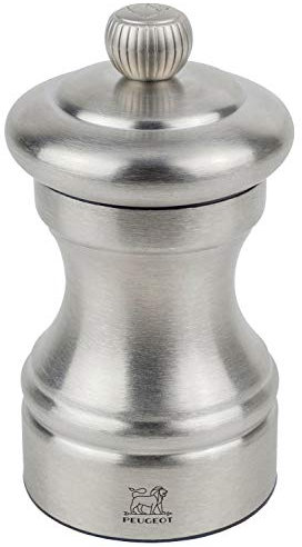 PEUGEOT 33033 Bistro Chef Pfeffermühle, Edelstahl, Silber, 5 x 5 x 10 cm