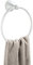 WOMAO Anneau Porte-Serviettes Blanc, Anneau de Tissu en Laiton Fixation Murale Accessoire dans La Salle de Bain, Peinture en Blanc Fini