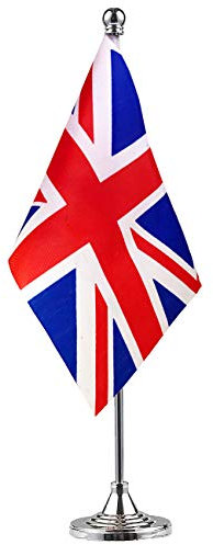 GentleGirl United Kingdom UK Flag British Flag Table Flag，Desk Flag，Office Flag，International World Country Flags Banners，Festival Events Celebration ，Office