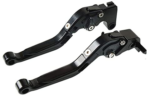 CNC Aluminium Bremshebel YZF Kupplungshebel Set Kupplung Klappbar Ausziehbar Für YZF R1 2004-2014 YZF R6 2005-2016 Schwarz