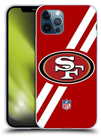 Head Case Designs Offizielle NFL Streifen San Francisco 49Ers Logo Gelhülle [Militärischer Schutzgrad] Kompatibel Mit Apple iPhone 12 / iPhone 12 Pro Und Kompatibel Mit MagSafe