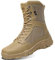IYVW 5.AA A003 Wüste Armee Combat Patrol Tactical Einsatzstiefel mit Reissverschluss Seude Leder Jungle Stiefel Tactical Boot Grau Tarnung 44EU