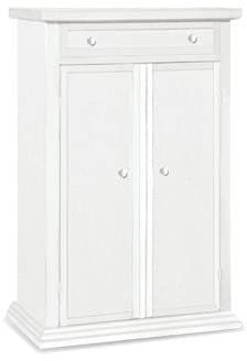 Mar.c.a. Design - Zapatero Armario Arte Povera 2 puertas 1 cajón – Zapatero de madera 87 x 40 x 110 cm – Fabricado en Italia