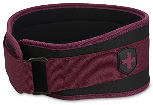 Harbinger Schaumstoffkerngürtel, 11,4 cm, für Gewichtheben und Workout, Unisex, Größe M, Merlot
