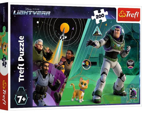 Trefl - Lightyear, Die Abenteuer von Buzz Lightyear - 200 Teile Puzzle - Bunte Puzzles mit Buzz Lightyear Figuren, kreative Unterhaltung, Spaß für Kinder ab 7 Jahren