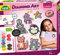Lena 42646 Bastelset Diamond Art, Komplettset für 20 Sticker in trendigen Farben, mit 10.000 bunten Diamanten Perlen, Stift, Klebefolie, Sortierschale & Anleitung, Set für Kinder ab 6 Jahre, Mittel