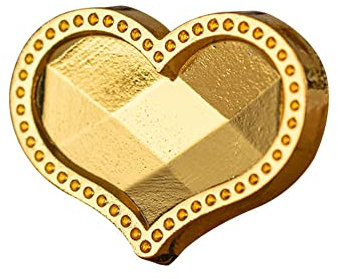 Starnearby Wachssiegel Stempel unregelmäßige Form für DIY Einladungen,Briefe und Hochzeit, Brieffreundschaft, Wax Seal Stamp(Herz-Diamant)