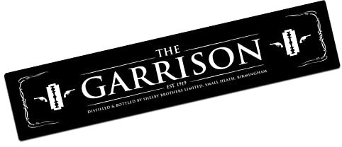 Tapis de bar – Petit tapis de bar The Garrison imprimé maison publique tapis de bar L727