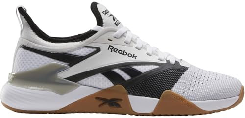 Reebok Nano Court, Sneaker Unisex-Adulto, White/Black/GREY1, 45 EU