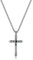 FPEAOB Kreuz Kette Herren, Kreuzkette Silber Herren Halskette aus Edelstahl Kette mit Kreuz Anhänger Herrenschmuck Silberkette 55cm