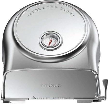 Cookinglife Pizza Forno Fernus & Friends - Per Fornello - Puro Alluminio Lucidato - Per Pizze ø 26 cm