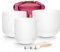 Alioth (6F+7A+8C) Set of 3 Crystal Singing Bowls with Sturdy Carrying Case and Singing Bowl Mallets