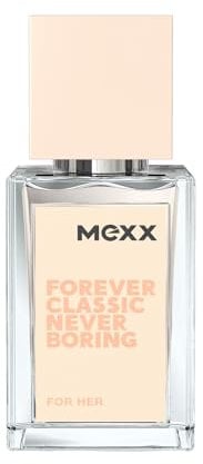 MEXX Forever Classic Never Boring Woman Eau de Toilette, zeitloser, blumig-fruchtiger Duft für Frauen, 15ML