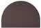 Eglooh - Diana - Schreibtischunterlage aus Leder Dunkel Braun cm 80x50 - Mit halbrunder Form, Stiftfach und Handwerkliche Nähte - Made in Italy