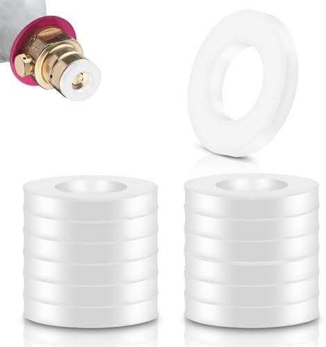 SWTYExt 12 Stück Dichtungsringe Ersatzteile Kompatibel für Sodastream Cystal Sodaclub Wassermaxx MySodaPop Wassersprudler Versiegelung Weiß Ersatzdichtung Zubehör für CO2 Quick-Adapter