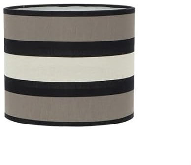 FABRILAMP Lampenschirm Karla Braun/Beige E14 (Ø 14 x 14 x 15 cm)
