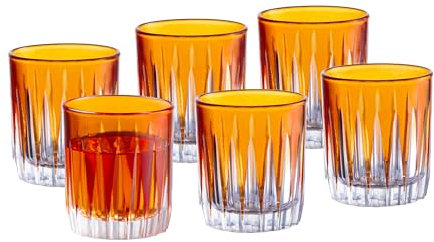 Barski Bernsteinfarbene Trinkgläser (Schnapsglas)