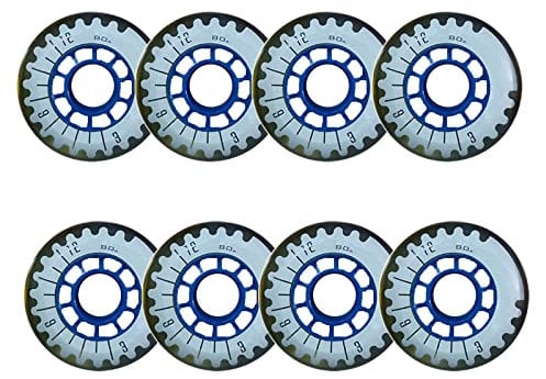Ersatz-Inlineskate-Rollen, Skate-Rollen, 70 mm, 80A PU (8er-Pack), mit Lagern, for alle Altersgruppen geeignet