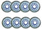 Ersatz-Inlineskate-Rollen, Skate-Rollen, 70 mm, 80A PU (8er-Pack), mit Lagern, for alle Altersgruppen geeignet