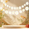 2 Stück Gänseblümchen Deko Geburtstag,Girlande Kinderzimmer Blumen Dekoration,Servietten Gänseblümchen Deko Geburtstag,Gänseblümchen Tortendeko,Party Girlande Blumen Mädchen für Happy Birthday Banner