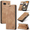 SLWYF Handyhülle für Google Pixel 6a Hülle, PU Leder Flip Tasche Klappbar Magnet Wallet Lederhülle, Silikon Bumper Klapphülle Case mit Kartenfäch für Google Pixel 6a, Braun