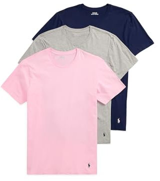 POLO RALPH LAUREN - Camicie taglio classico da uomo, Grigio/Rosa/Blu marino, CH