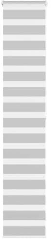 Homgoday Zebrarollo Doppelrollo Fensterrollo Sonnenschutzrollo Seitenzugrollo Zebrarollo für Fenster & Türen Wandmontage Sichtschutz Hellgrau 50x200 cm Stoffbreite 45,9 cm Polyester