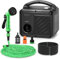 Roadtime Tragbare selbstansaugende Pumpe für Makita 21V Akku, 6 Sprühmuster Wasserpumpe (keine Batterie),Booster Pumpe mit 15-Meter-Wasserauslassrohr, Bewässerungspistole,Hochdruck-Wasserpistole