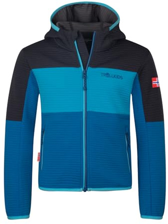 Trollkids Kids Sogndal Jacket XT | Atmungsaktiv, Zwei Hüfttaschen mit Reißverschluss, Kapuze
