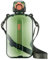 Lueear Botella de agua plana de 750 ml con correa, a prueba de fugas, portátil, plana, transparente, botella de agua fina de gran capacidad, para deportes al aire libre, camping, gimnasio, fitness