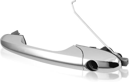 eSynic Original Chrome Right Handle Fits for Fiat 500 Offside Right Drivers Side Car Outer Door Handle Fiat 500 Driver Door Handle Replacement OEM:735592012
