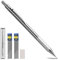 Druckbleistifte aus Metall, 0,9 mm, mit 8 2B-Minen und 4 Radiergummis, perfekt zum Schreiben, Zeichnen und Skizzieren