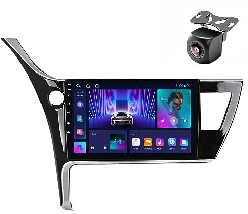 Android 14 Autoradio für Toyota Corolla 11 Auris E180 2017 2018 2019 GPS Navigation 9 Zoll Kapazitiver Touchscreen Auto Stereo Mit Radio SWC RDS Wirelessly Carplay Android Auto (M100CP 4core 1+32G)