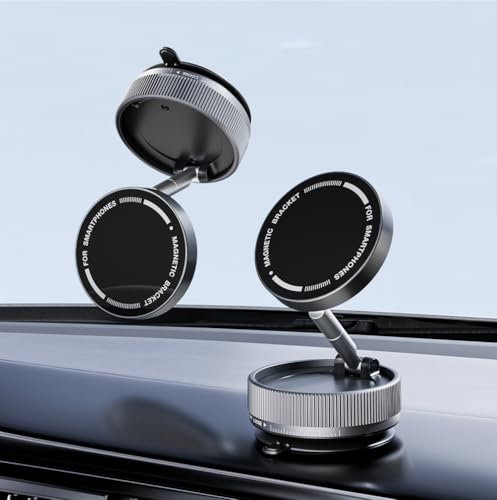 FAYAZ Support Ventouse Universel Noir - Fabriqué en Alliage d'aluminium et PC pour Smartphones, GPS, caméras embarquées - Compatible avec Pare-Brise et Tableau de Bord