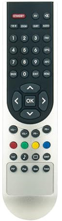 AULCMEET Telecomando di Ricambio Compatibile con Beko 4K OLED Smart TV 37 WLU550FHID 40 WLU530HID 42 WLU530HID 15 LB250MID, 22 WLP530HID,26 WLZ530HID,