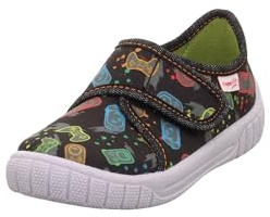 Superfit Jungen Bill 1-000279 Hausschuhe, Schwarz Mehrfarbig 0000, 27 EU