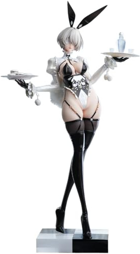 Anjinguang 2B Figur 2B Statue 1/4 Maßstab Anime Girl Figuren 2Byorha Actionfigur 48 cm Big Size Bunny Girl No.2 Typ B Stehpose PVC Modell Desktop Sammlerstück Geschenke