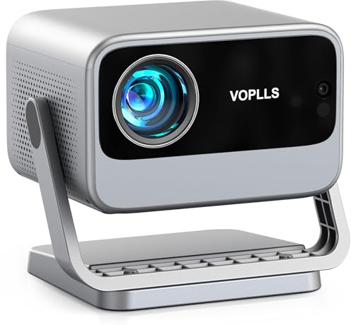 Smart Beamer【Netflix vorinstalliert & Dolby Audio】 VOPLLS Autofokus/Trapezkorrektur 40000 Lumen Beamer 4K Heimkino, WiFi6 Bluetooth Full HD 1080P Video Projektor/Outdoor für Handy/PC