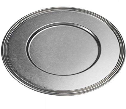 SWEET HOME Sottopiatto in Acciaio Inox Anticato Stone Wash Stile Inglese cod.SS01340AN cm 31h diam.31 by Varotto & Co.