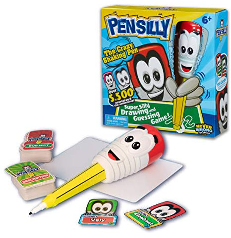 Pensilly drawing game, silly drawing game, wobbly pen, guess the drawing, frantic fast paced game