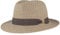 Breiter Chapeau de Paille Bogart Chapeau de Soleil d'été – 100% Paille Papier – Pliable Particulièrement Léger Flexible Doux pour la Peau et Confortable - Gris - Medium