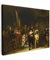 MuchoWow Leinwand Bilder, Einzigartige Wanddeko mit Rahmen, Die Nachtwache - Rembrandt van Rijn, Wandbilder Wohnzimmer, Deko Schlafzimmer 40x30 cm
