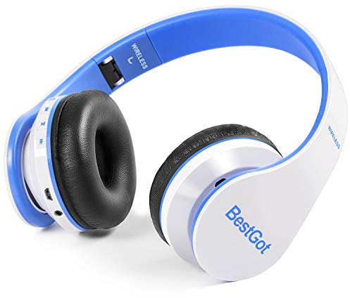 Kids Headphones Bluetooth for Kids Volume Limited 95dB 60-Hours W/Blue | Children's bluetooth headphones, perfect and comfortable