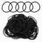 Generic 100pcs Black Elastic Hair Bands, Small Elastic Hair Bobbles For Women, 2mm Thin Hair Tie for Kids, Soft Hair Bands withou Metal, Elastic Ponytail Holder, Gentle Elastics Hair Ties