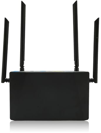 Zunate SIM Karten Router, Entsperrter 4G LTE Modemrouter mit SIM Kartensteckplatz, 100 Mbit/s WiFi, mit 5 Antennen, für das Home Office
