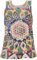 GURU SHOP Mirror Tank Top, Yoga-Top - Universum/beige, Damen, Baumwolle, Size:M